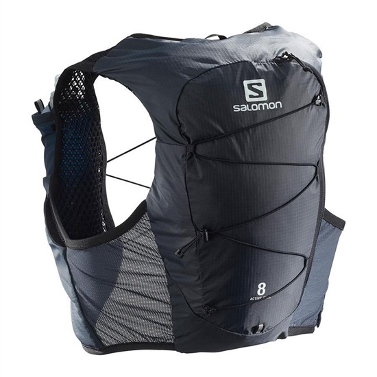 Salomon ACTIVE SKIN 8 SET HYDRATION PACK Trail Running Ryggsäck Dam Svarta | 219036-EBM