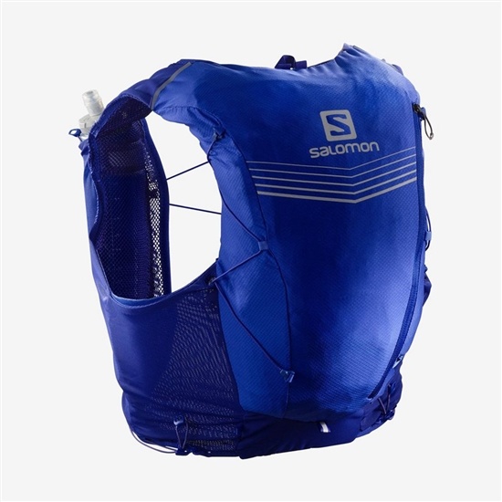 Salomon ADV SKIN 12 SET HYDRATION PACK Trail Running Ryggsäck Herr Blå | 843215-KSF