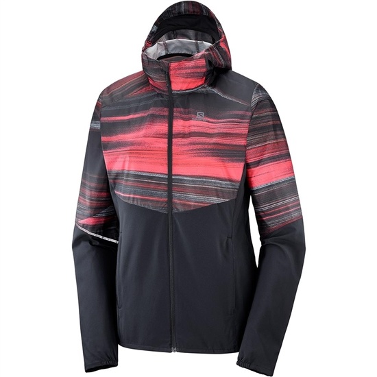 Salomon AGILE FZ HOODIE W Jacka Dam Svarta | 581092-GLB