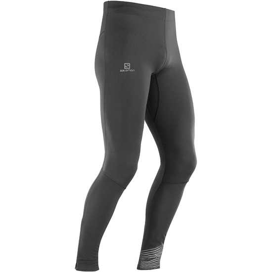 Salomon AGILE LONG M Leggings Herr Svarta | 971240-DIL