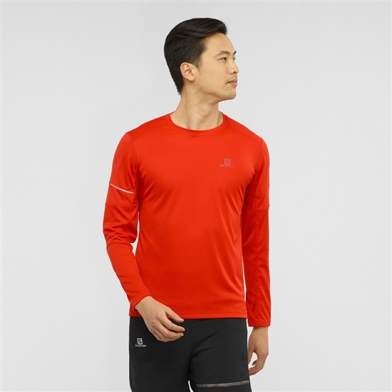 Salomon AGILE LS M Löpartopp Herr Orange | 216374-DSV