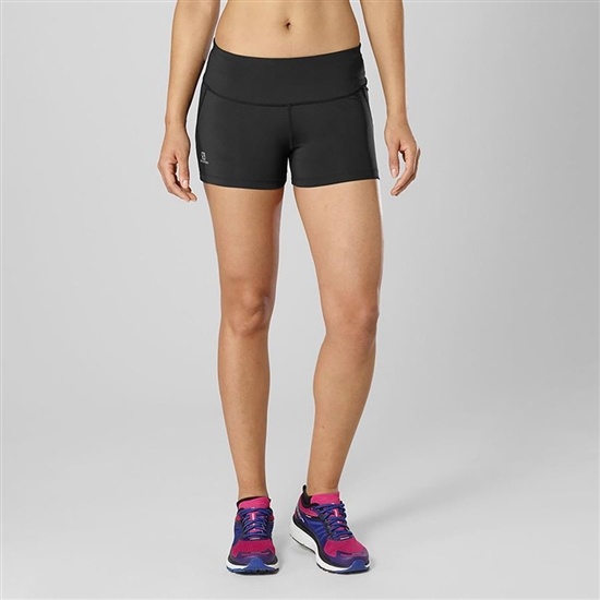 Salomon AGILE Leggings Dam Svarta | 705214-GRY