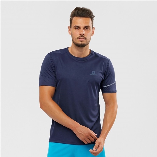 Salomon AGILE Löpartopp Herr Marinblå | 215083-PXV