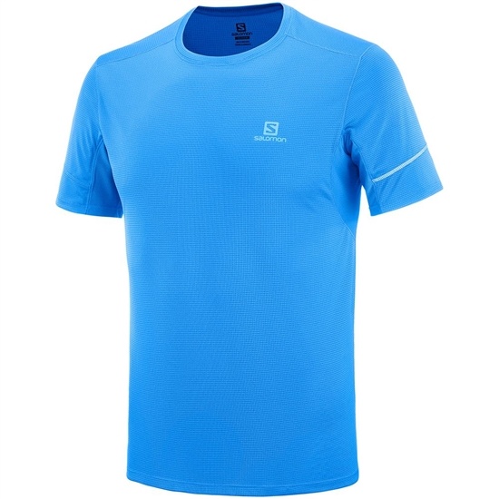 Salomon AGILE SS M T-shirt Herr Indigo | 618734-XHT