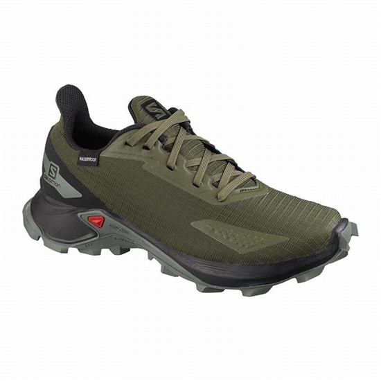 Salomon ALPHACROSS BLAST CLIMASALOMON WATERPROOF Trail löparskor Barn Olive/Black | 103524-RJA