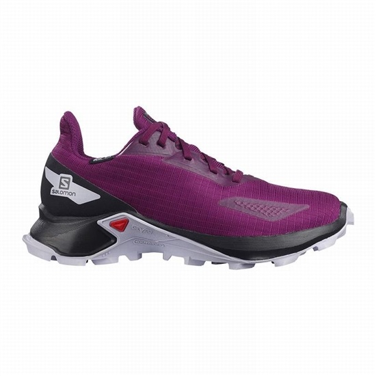 Salomon ALPHACROSS BLAST CLIMASALOMON WATERPROOF Trail löparskor Barn Purple/Black | 162479-VLA
