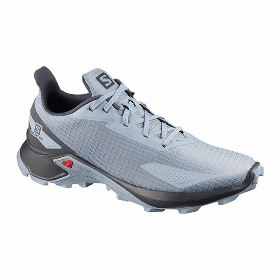 Salomon ALPHACROSS BLAST Trail löparskor Herr Grå Blå | 826591-DQR