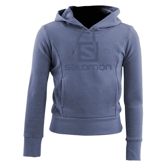 Salomon BE STILL G Sweatshirt Barn Steelblue | 146283-ONW