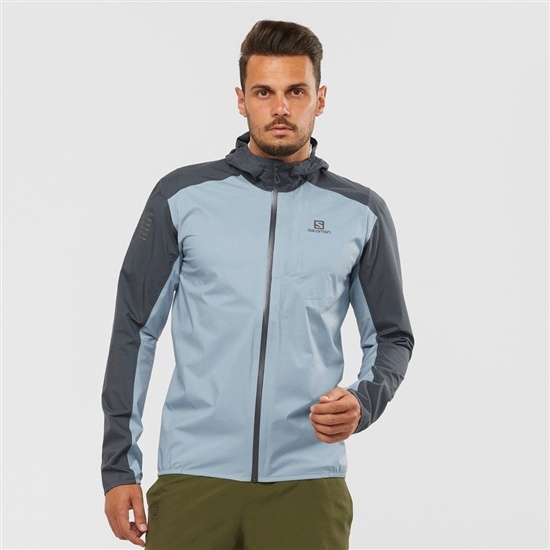 Salomon BONATTI 2.5L Waterproof Jacka Herr Blå | 835702-DUJ