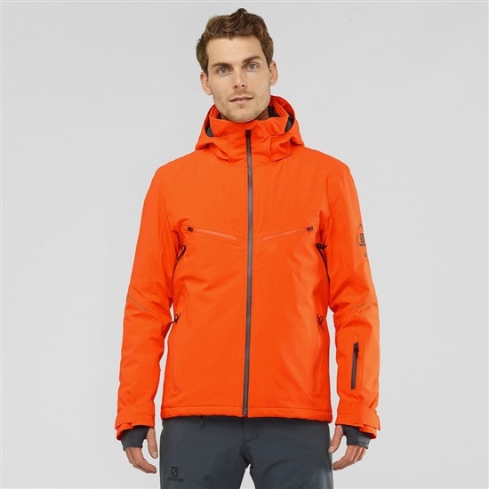 Salomon BRILLIANT Ski Jacka Herr Röda | 372486-XHO
