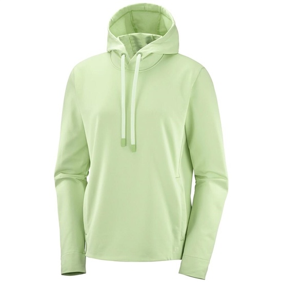 Salomon COMET MID W Hoodie Dam Lightgreen | 437051-AUK