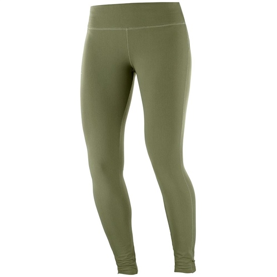 Salomon COMET WARM W Leggings Dam Olivgröna | 028653-CKB