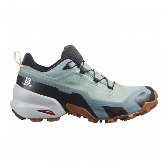Salomon CROSS HIKE GORE-TEX Vandringsskor Dam Green/Cream | 728065-KWH