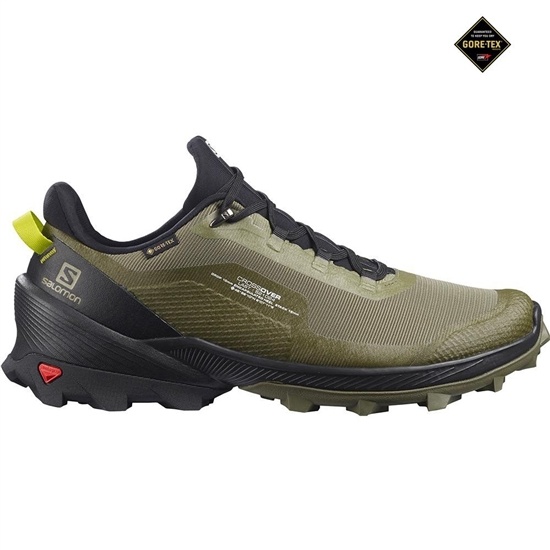Salomon CROSS OVER GORE-TEX Löparskor Herr Mörkgröna | 092635-TSX