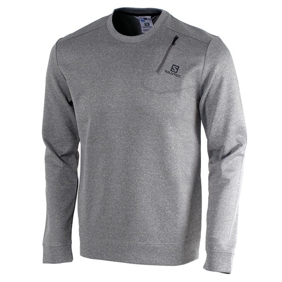 Salomon ECHO M Sweatshirt Herr Grå | 794052-YIX