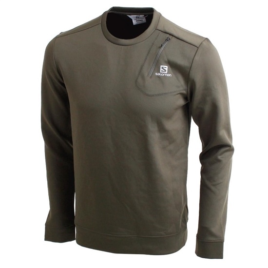 Salomon ECHO M Sweatshirt Herr Olivgröna | 907625-UGE