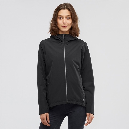 Salomon ESSENTIAL WATERPROOF 2L Jacka Dam Svarta | 057231-BYG