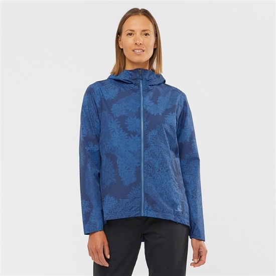 Salomon ESSENTIAL WATERPROOF 2L Jacka Dam Mörk | 620934-TXH