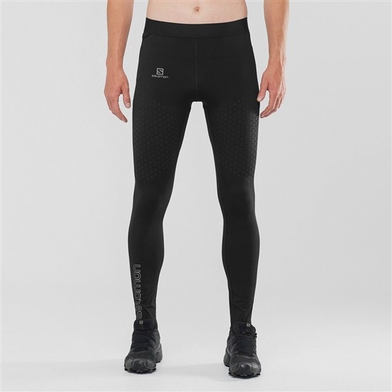 Salomon EXO MOTION LONG Leggings Herr Svarta | 045379-XEN