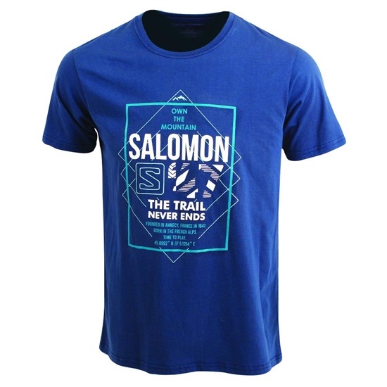 Salomon FORT SS M T-shirt Herr Mörk | 976580-WBH