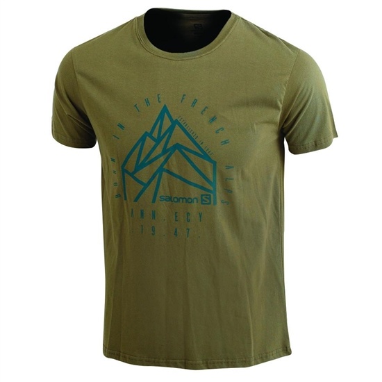 Salomon JETLAG SS M T-shirt Herr Olivgröna | 432596-BQL