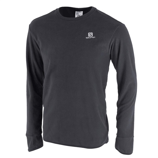 Salomon KABRU B Midlayers Sweatshirt Barn Svarta | 192564-LOP