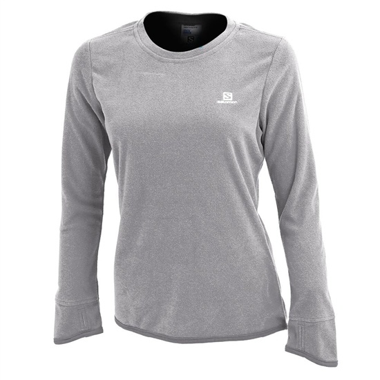 Salomon KABRU G Midlayers Sweatshirt Barn Grå | 354871-RUA