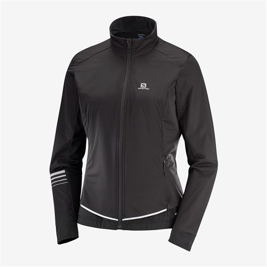 Salomon LIGHTNING LIGHTSHELL JKT W Waterproof Jacka Dam Svarta | 987562-ZAL