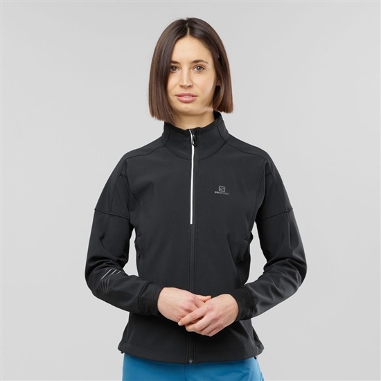 Salomon LIGHTNING WARM SSHELL JKT W Waterproof Jacka Dam Svarta | 304196-PLV