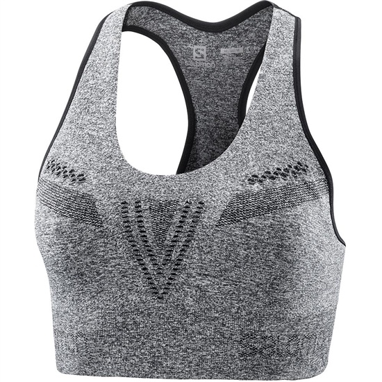 Salomon MOVEON W Sport Sport Bh Dam Svarta | 856920-FLU