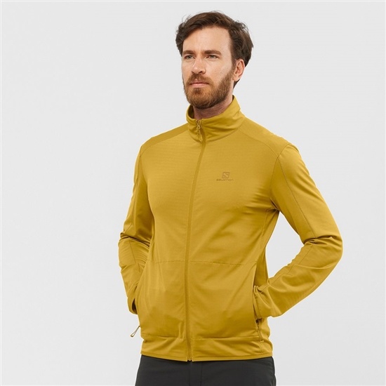 Salomon Midlayers Sweatshirt Herr Gula | 380427-BCV