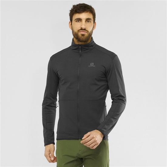 Salomon Midlayers Sweatshirt Herr Svarta | 024378-XVT