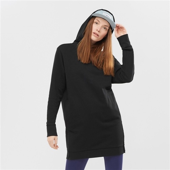 Salomon OUTLIFE DRESS W Dress Hoodie Dam Svarta | 685310-CQU