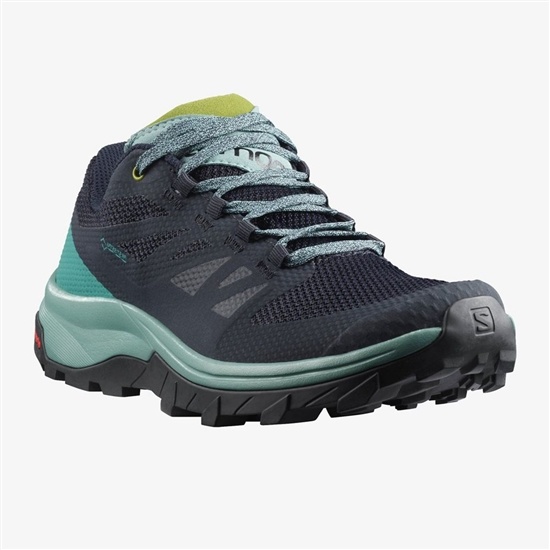 Salomon OUTLINE GTX Trail löparskor Dam Marinblå | 578430-XTY