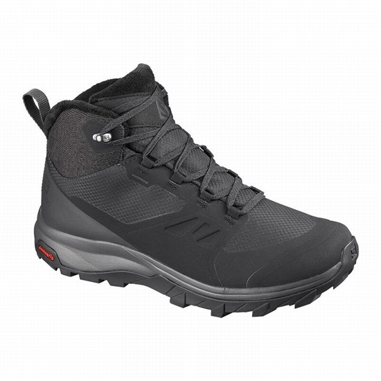 Salomon OUTSNAP CLIMASALOMON WATERPROOF Vinterkängor Dam Svarta | 014835-QKU