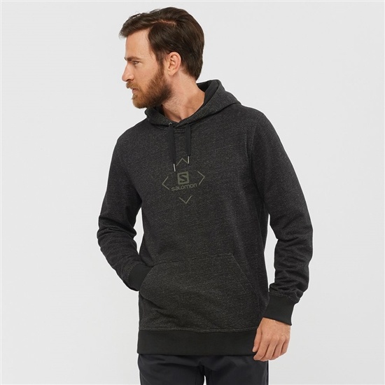 Salomon SHIFT HOODIE M Midlayers Hoodie Herr Svarta | 295634-MVJ