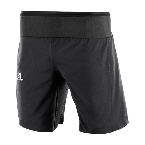 Salomon TRAIL RUNNER TWINSKIN M Leggings Herr Svarta | 872061-MDP